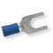 Terminal horquilla aislado azul, Ø horquilla 6,4 mm